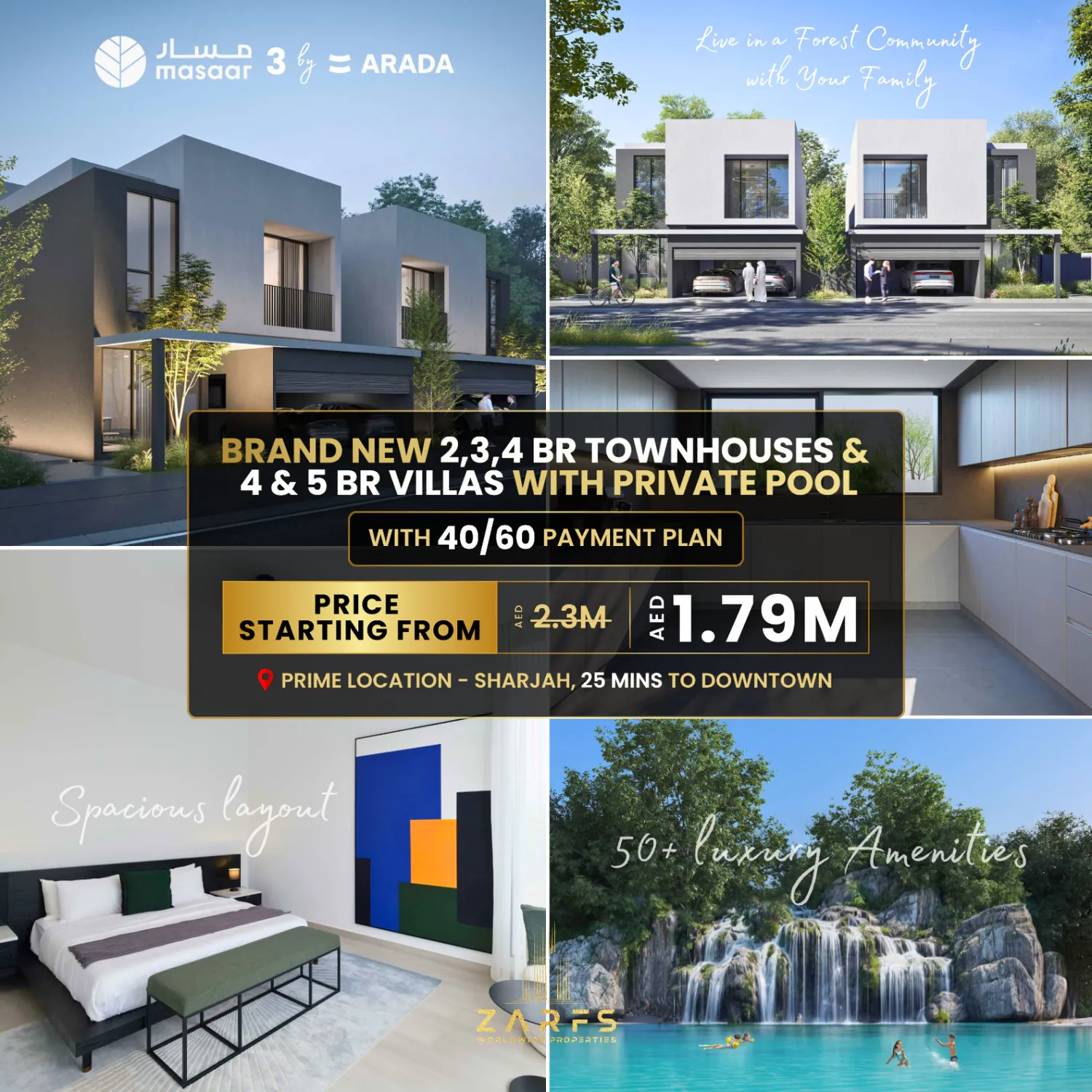 Real estate investment planning with model houses and calculator